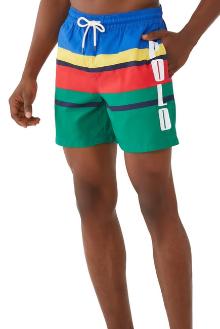 Traveler Striped Swim Shorts